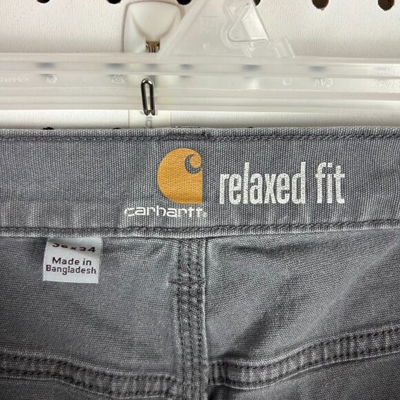 Carhartt‎ Pants Work Wear Men's 36x32 Gray Faded Relaxed 102517 039 Straight - Picture 5 of 7